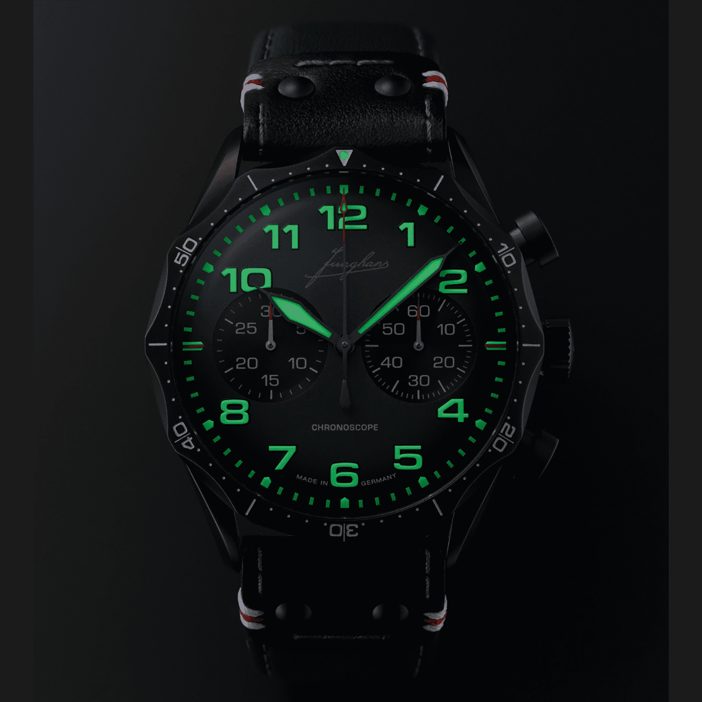 Meister Pilot Chronoscope Navy Blue Automatik Uhr