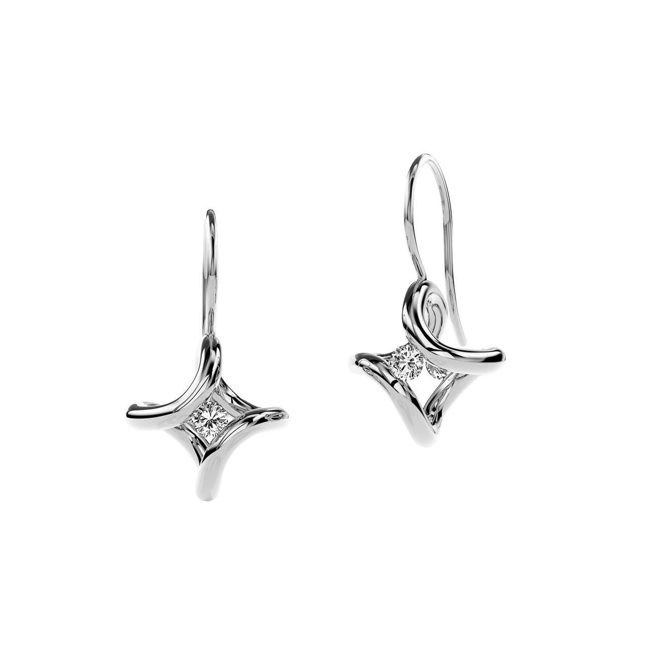 Ohrringe Brillant 0,20ct 950er Platin Ära