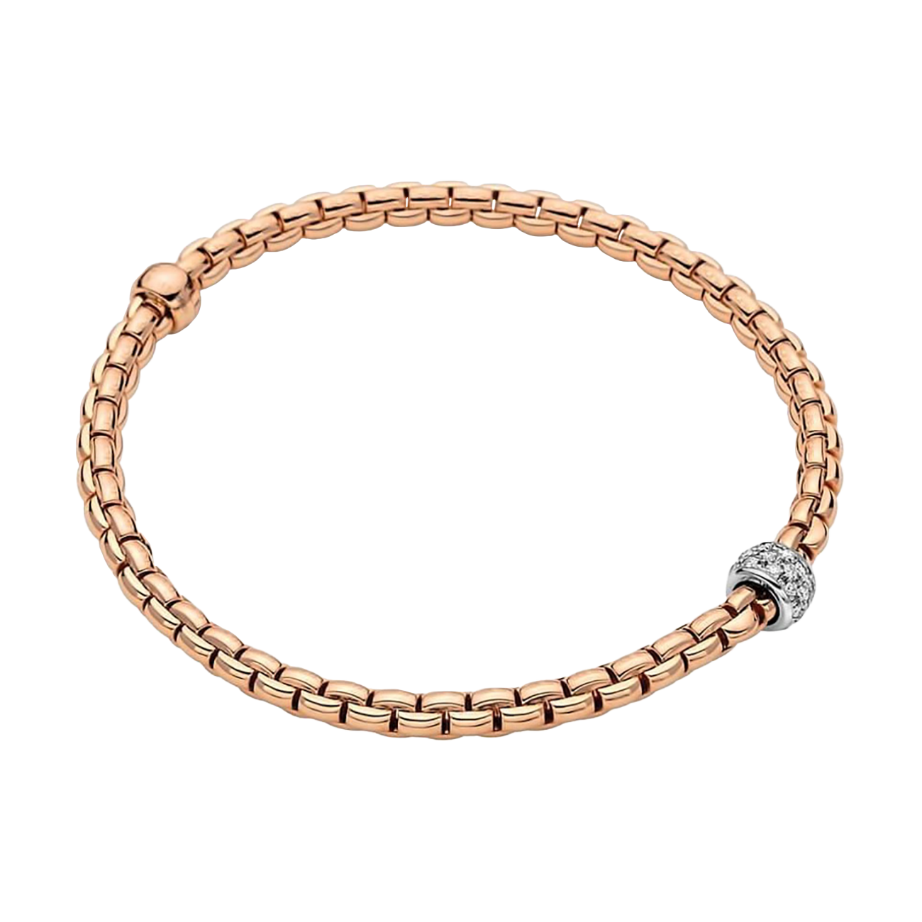 Brillantarmband 0,19 ct 750er Gold bicolor Eka Tiny