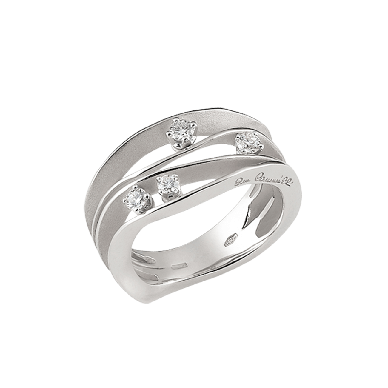 Brillantring 0,27 ct 750er White Ice Gold Dune
