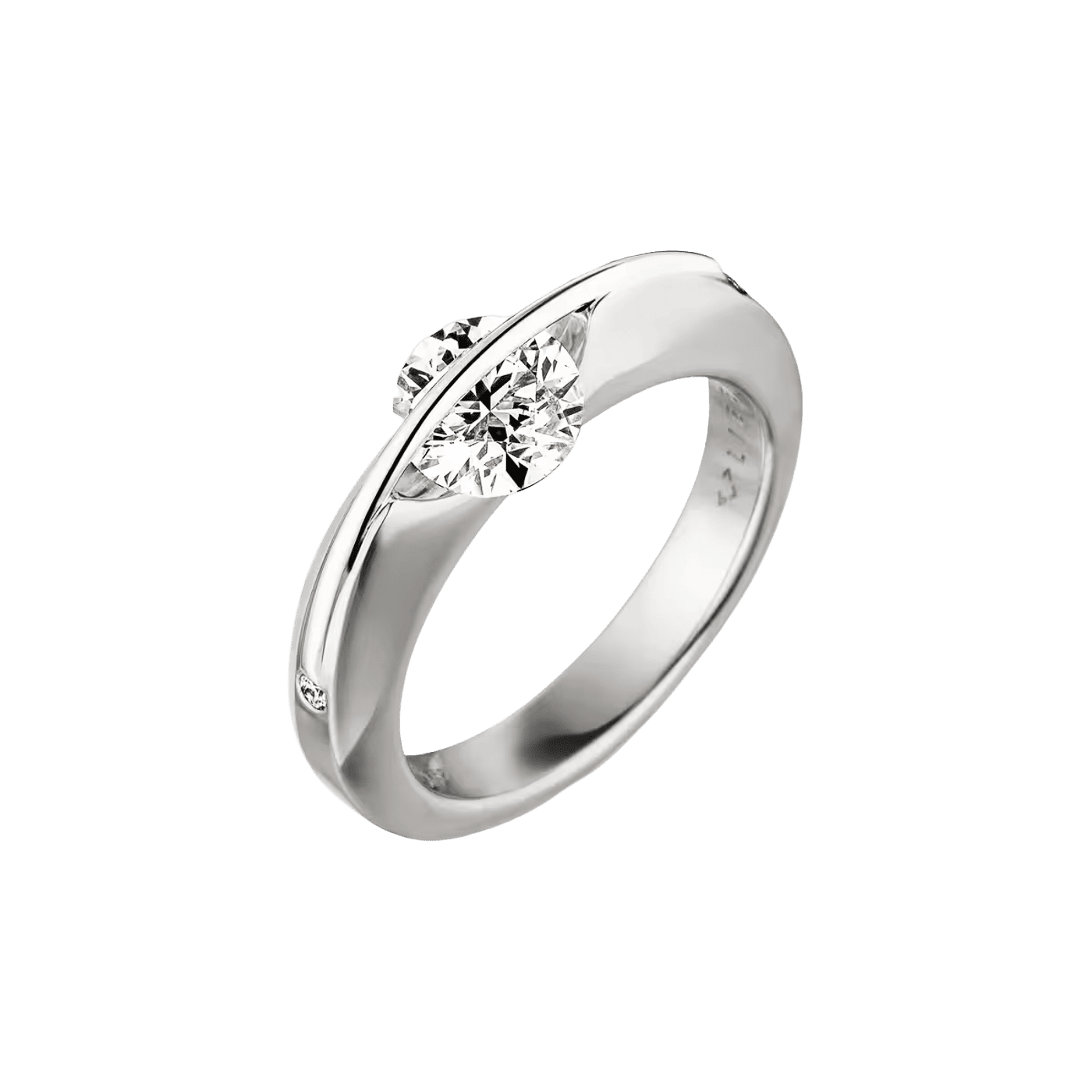 Brillantring 1,27ct 750er Weissgold Liberté
