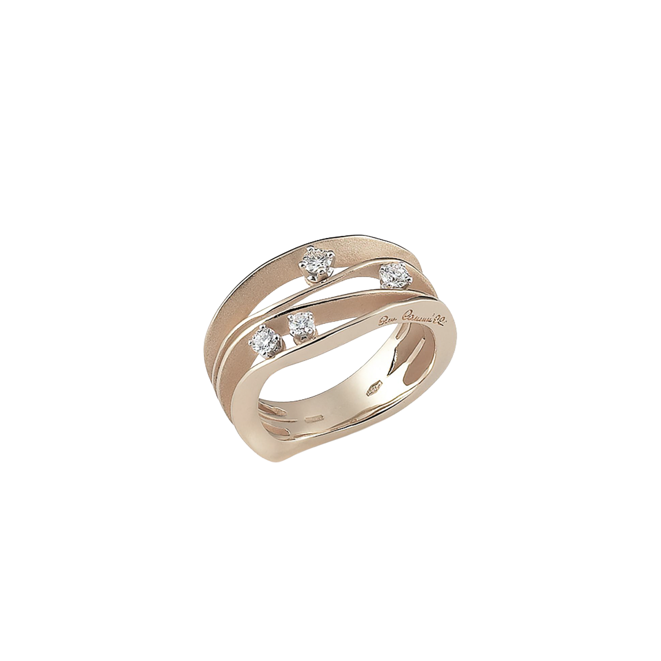 Brillantring 0,27 ct 750er Natural Beige Gold  Dune