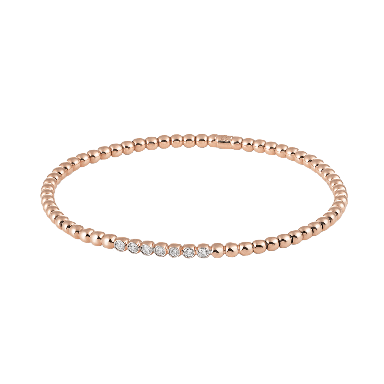 Brillantarmband 0,22 ct 750er Rotgold Stretchy