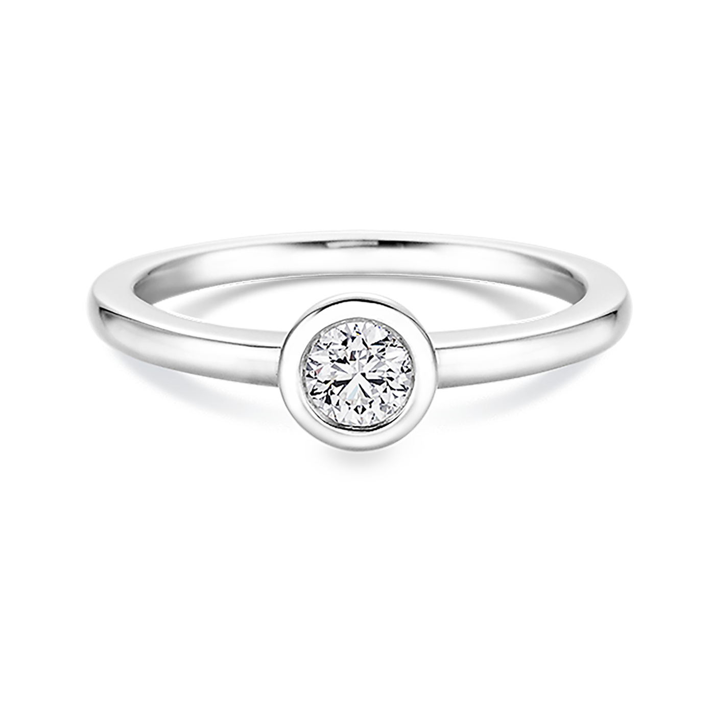 Brillantring 0,25 ct 750er Weissgold Emma
