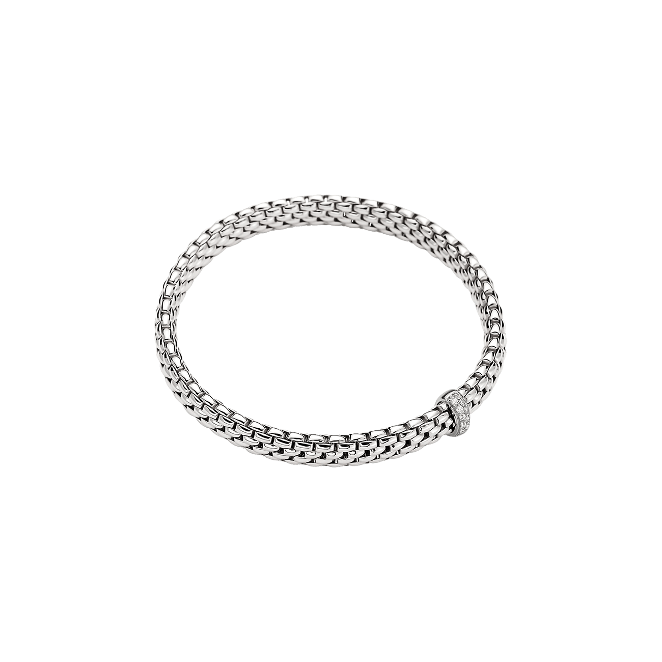 Brillantarmband 0,10 ct 750er Weissgold Flexit