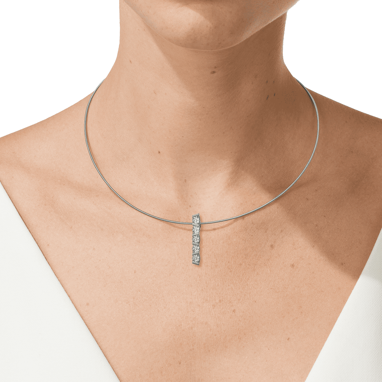 Anhänger Brillant 0,80ct 950er Platin Vivida