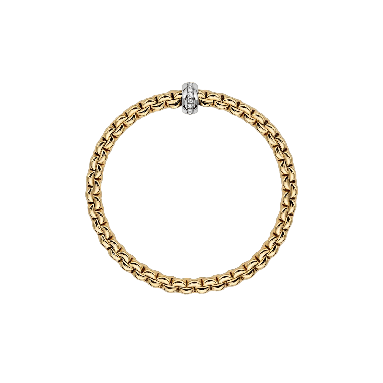 Brillantarmband 0,18 ct 750er Gold bicolor Eka
