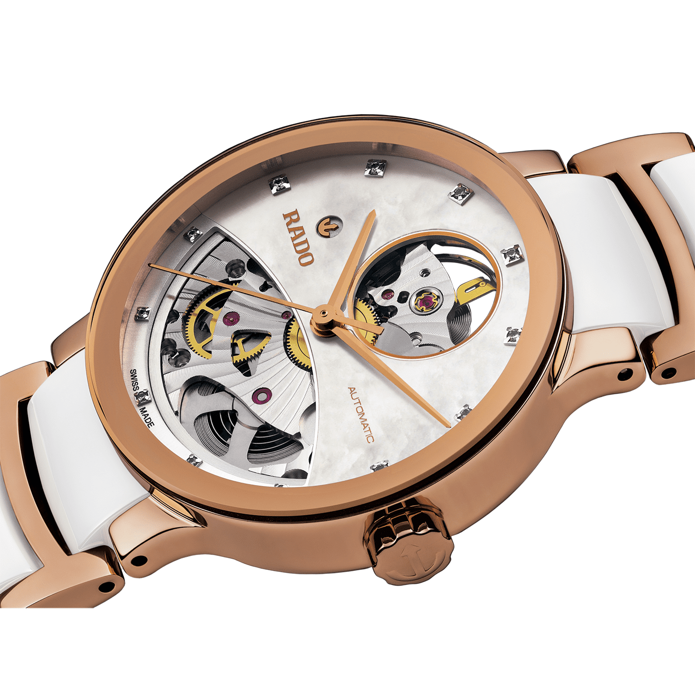 Centrix Automatic Diamonds Open Heart Automatik Uhr