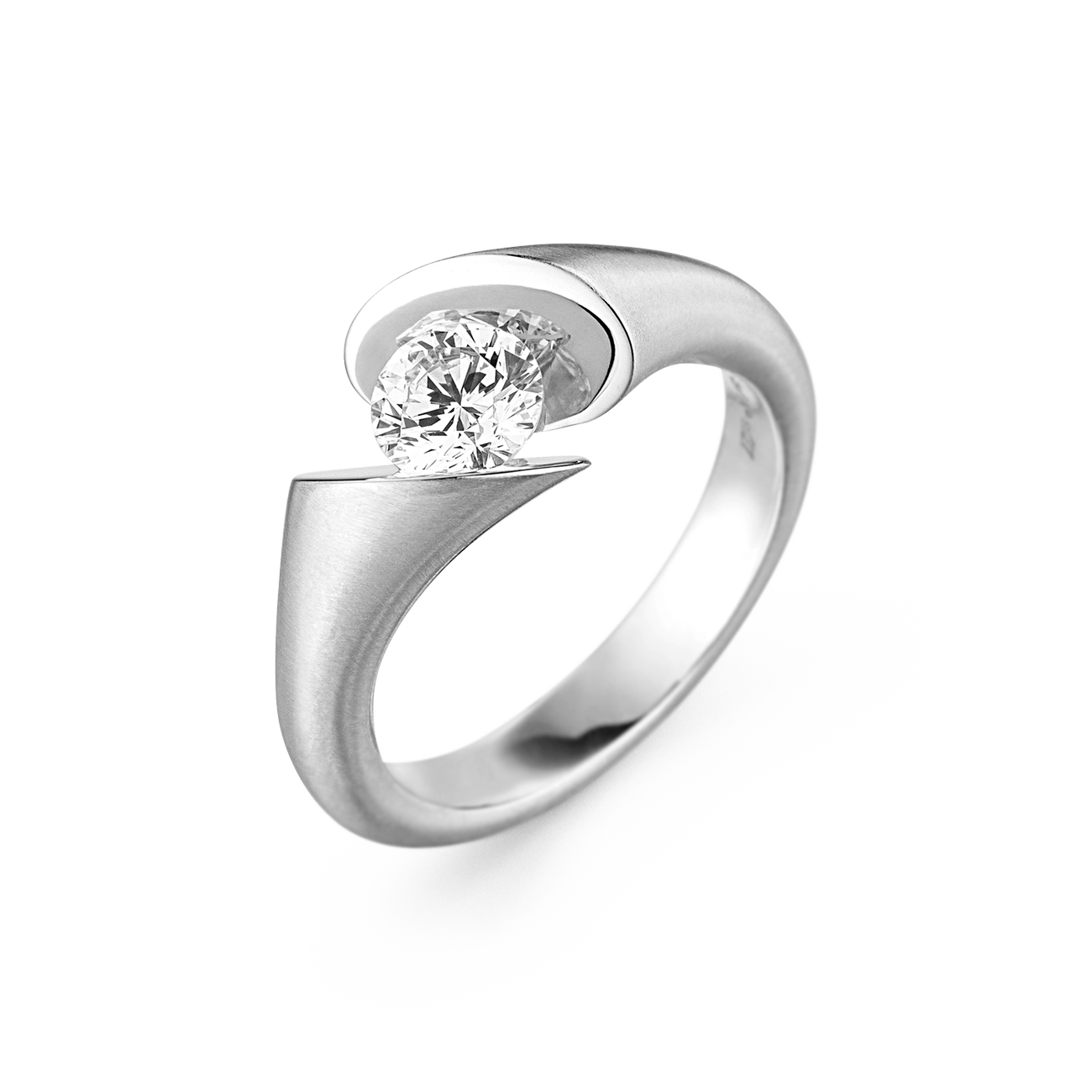 Brillantring 0,70 ct 750er Weissgold Calla