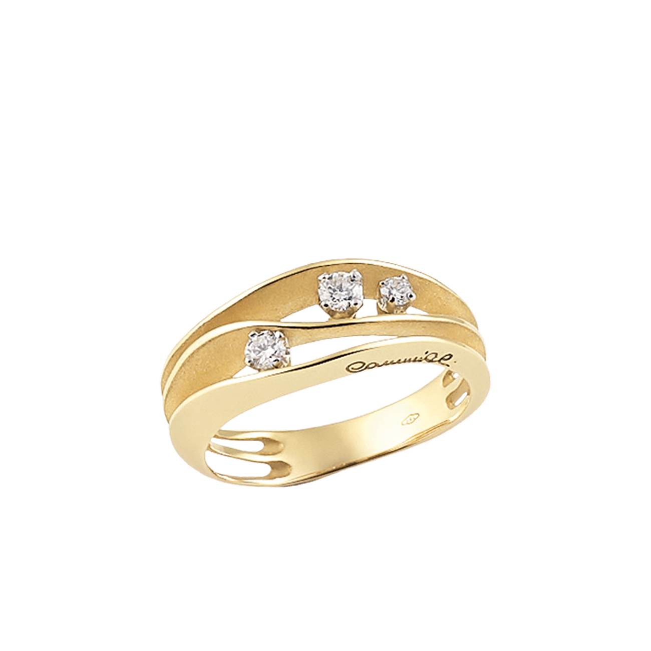 Brillantring 0,27 ct 750er Yellow Sunrise Gold Dune