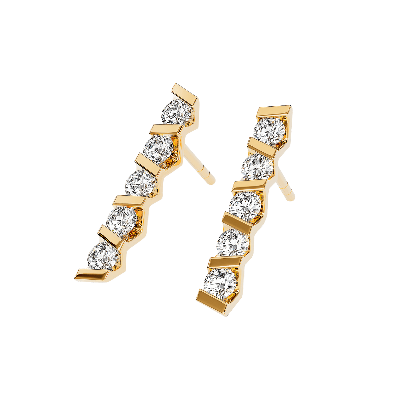 Ohrringe Brillant 0,80ct 750er Gelbgold Vivida