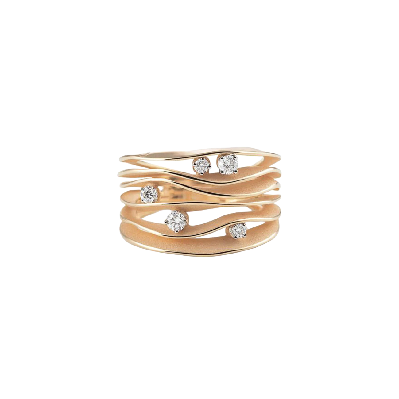 Brillantring 0,28 ct 750er  Orange Apricot Gold  Dune