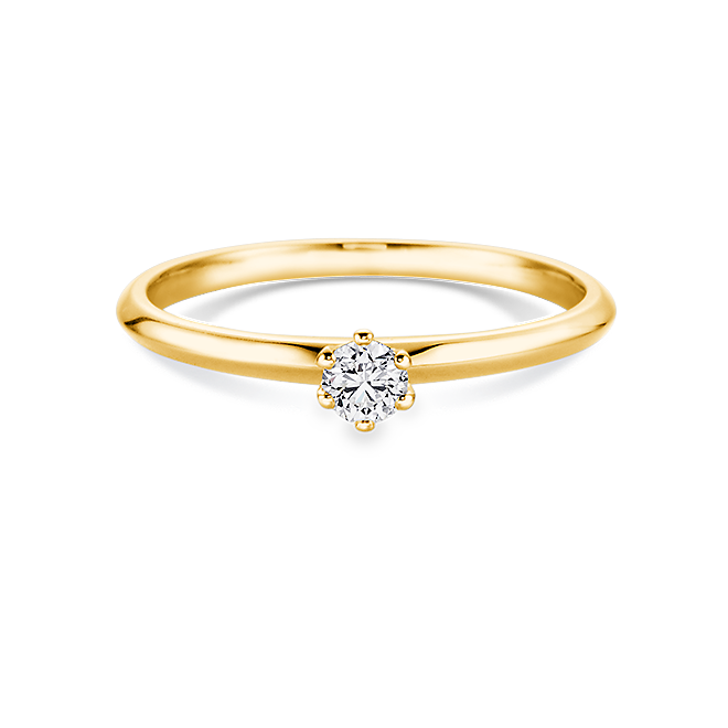 Brillantring 0,10 ct 750er Gelbgold Sophie